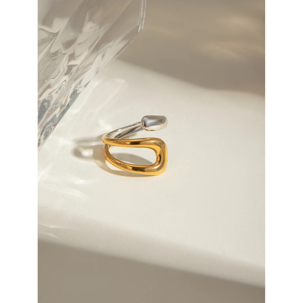 Bague Dorée – Acier Inoxydable & Design Élégant