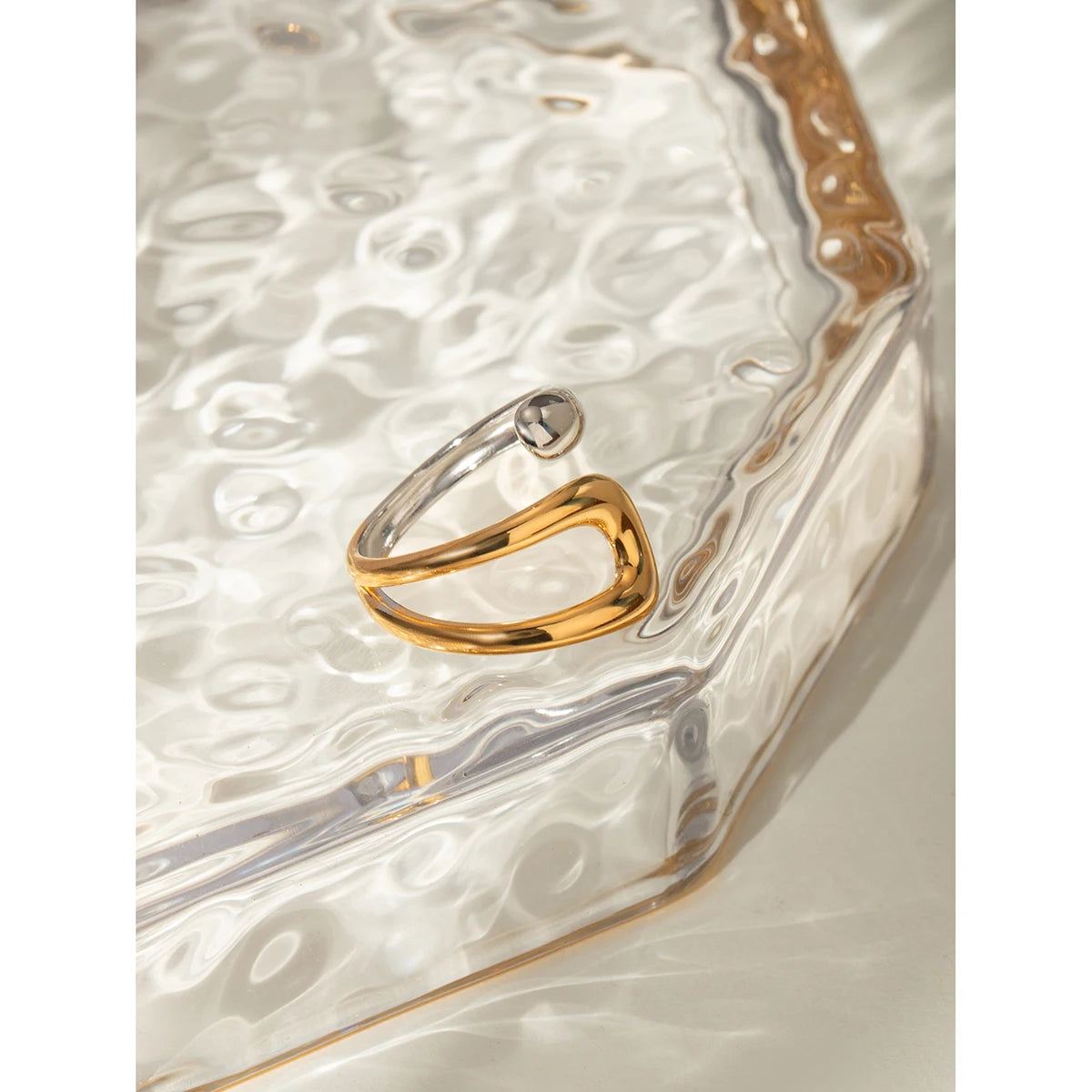Bague Dorée – Acier Inoxydable & Design Élégant
